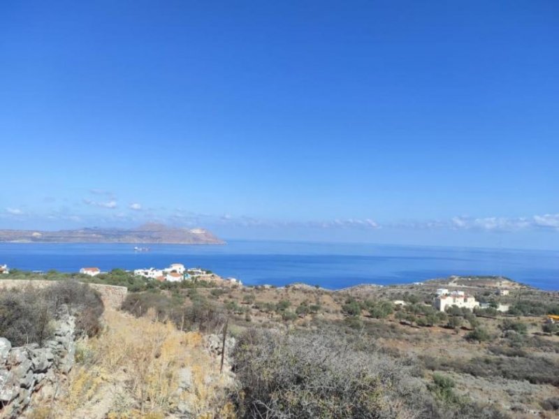 Kokkino Chorio Kreta, Kokkino Chorio: Riesiges Grundstück mit Meerblick zu verkaufen Grundstück kaufen